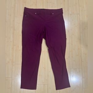 Simply Emma Deep Purple Pull On Pants